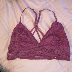 Pink lacey bralette